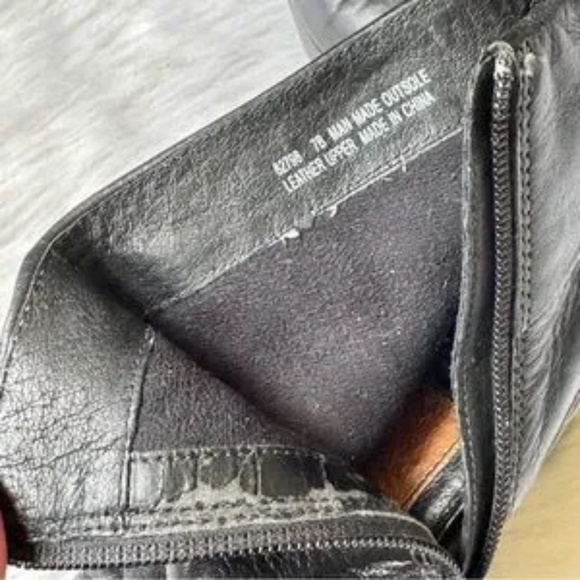 Clarks Artisan Mika Beth Ruched Black Leather Ankle Boots Size 7 - Picture 5 of 14